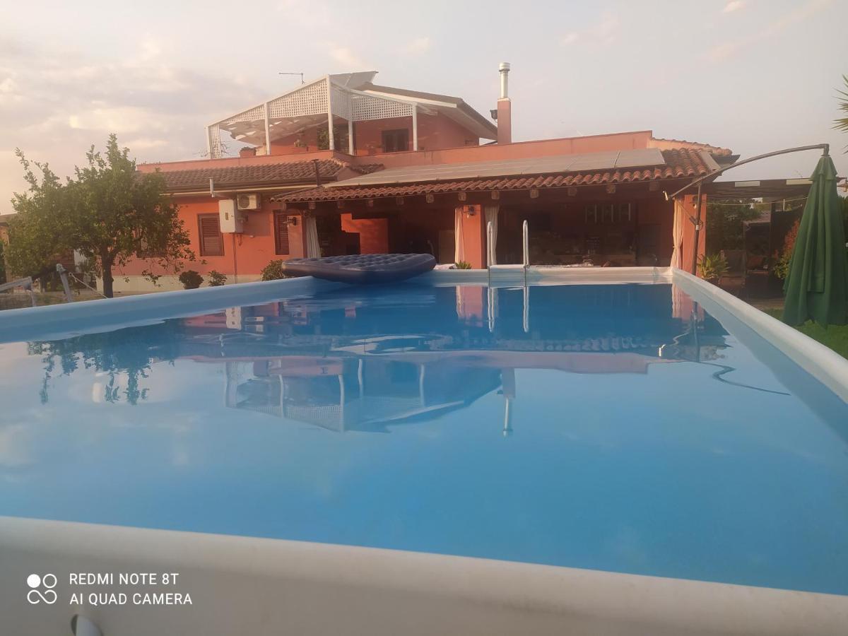 Stanza delle Muse in Villa con Piscina Fontane Bianche Esterno foto